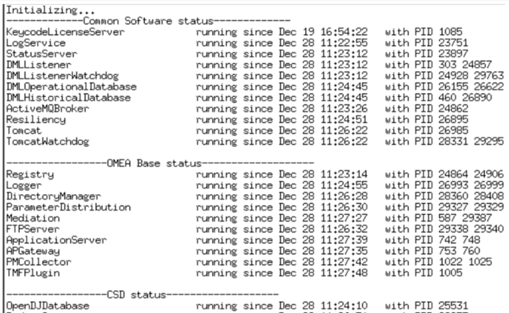 OMEA: OMEA application is not running and getting 'failed due to signal ...
