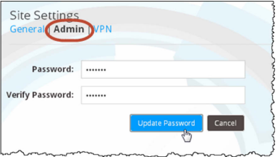 Planet Operate: How to change the admin password of site manager.