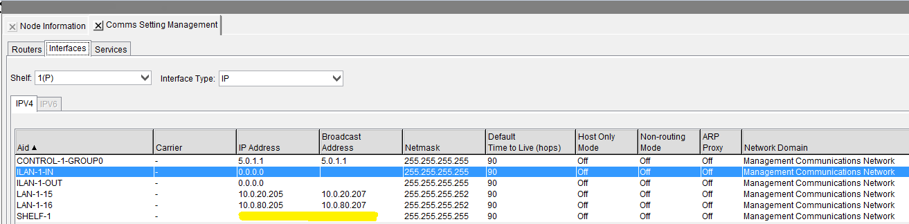 OME 6500: ILAN connection provisioning between two OME 6500 shelves