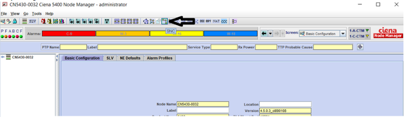 CN 5400: Procedure to create 1+0 SNC in 5400 using NM.