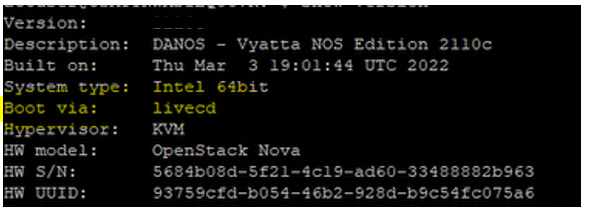 Vyatta: Upgrade vyatta image while image loaded from LiveCD