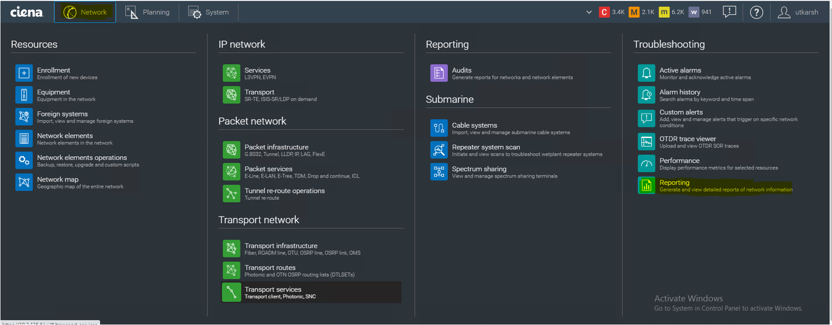 MCP: How to generate the inventory report of network in MCP