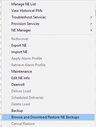 OneControl: How do I download the database for a 6500 node from OneControl.