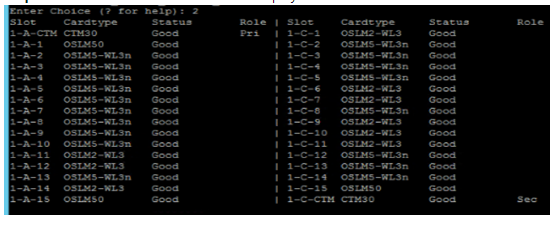 5400: How to check the module status by CLI in one place.