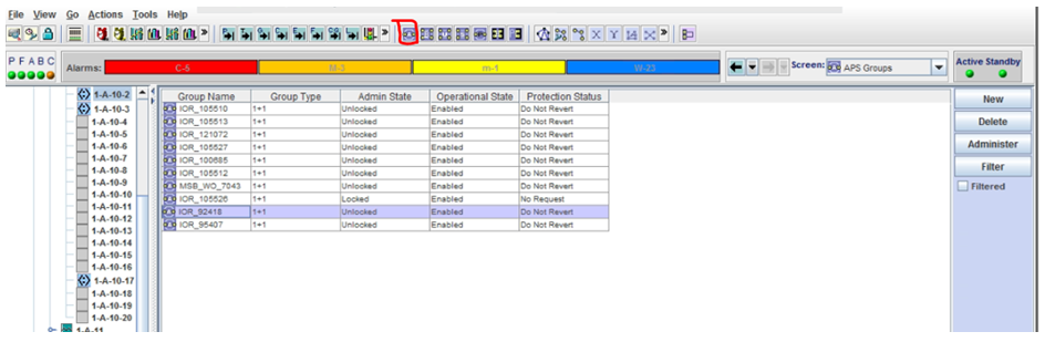 CoreDirector: How to check APS/MSP port group details.