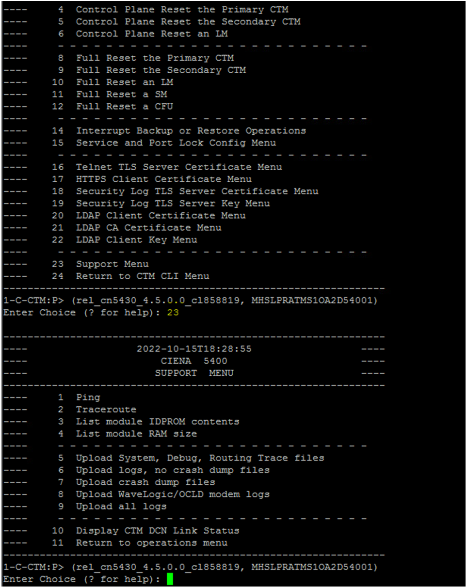 CN 5430 How to check module memory usage