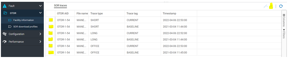 MCP: How to run and view OTDR traces for RLS