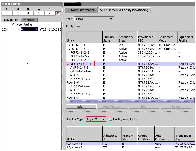 OME 6500: Circuit ID missing from NMCC