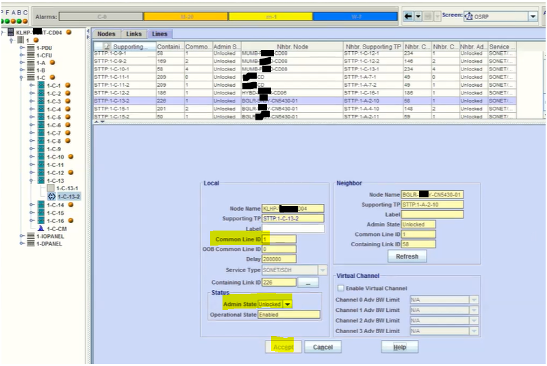 Core Director: How to clear OSRP Misconfigured CID in Core Director Node