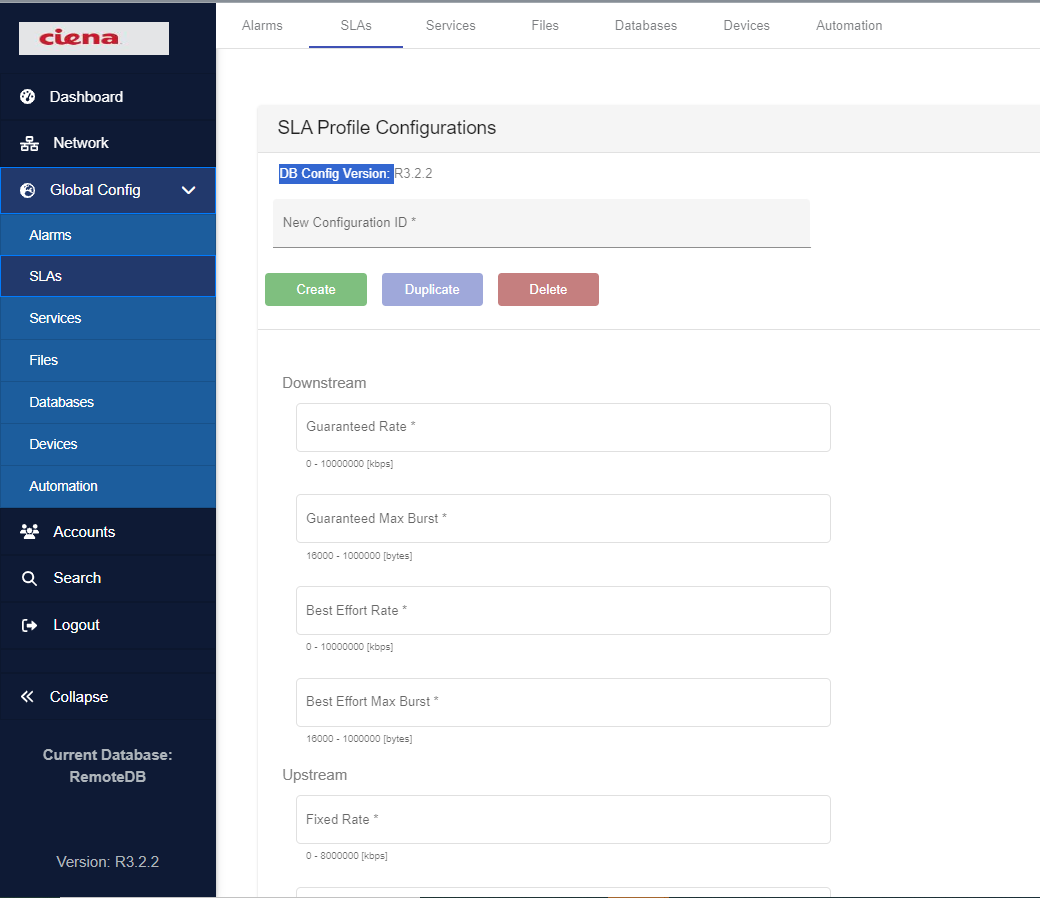 MCMS : How to apply SLA profile on a PON service and perform ...