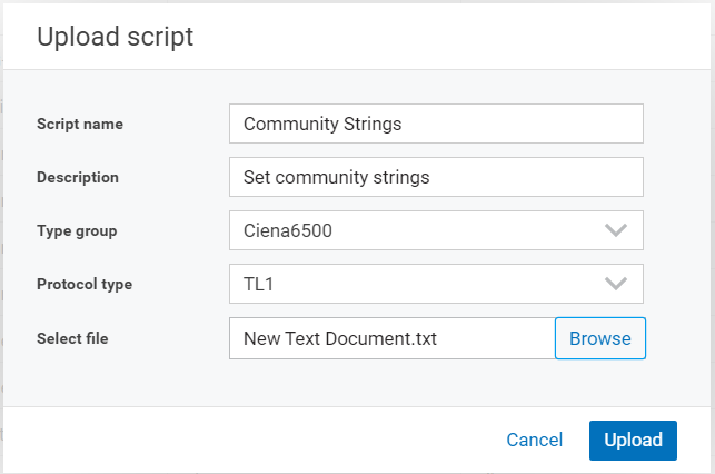 MCP: How to set community strings for all 6500 NEs from MCP.