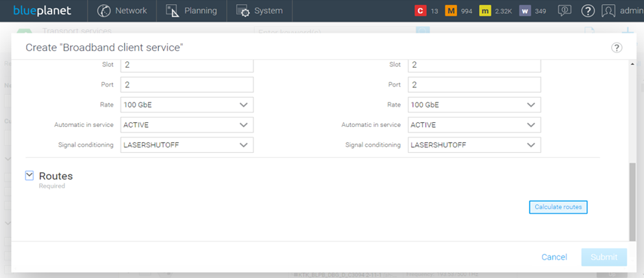6500/MCP: How to provision a Broadband client service OPS protected by ...