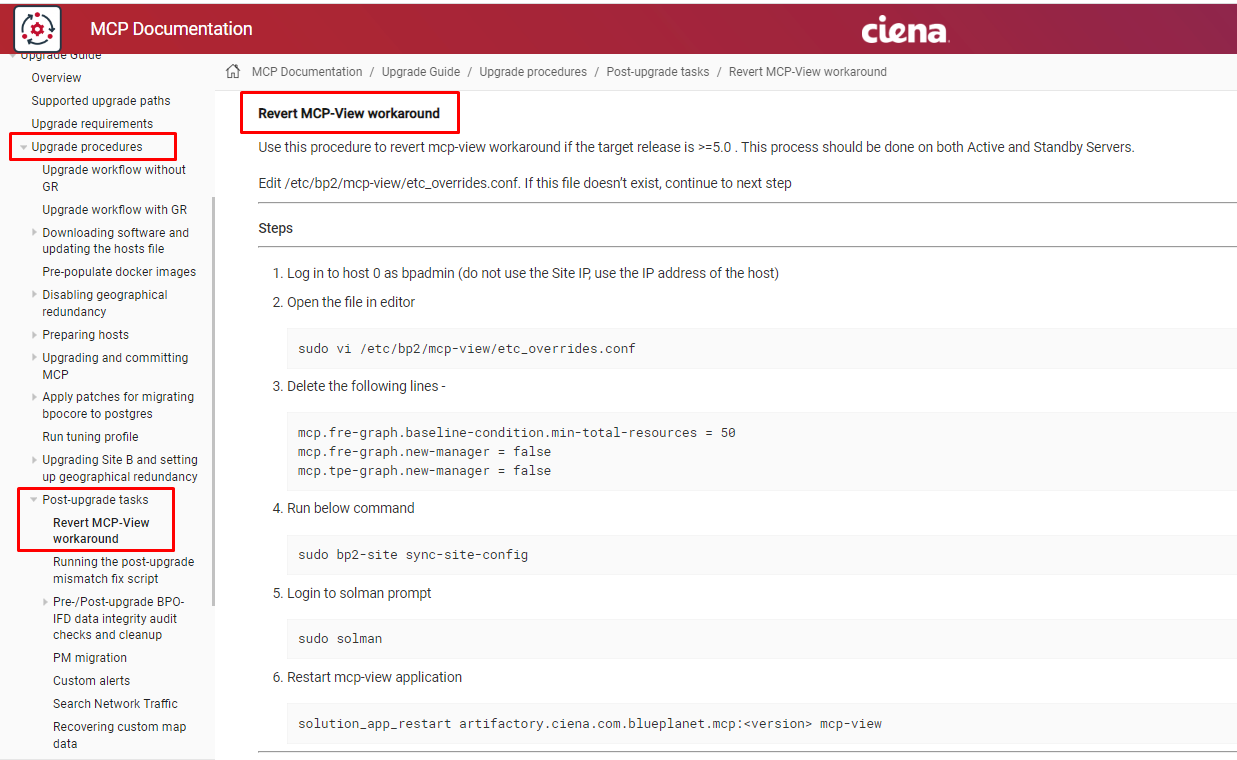 MCP: MCP system backup is not working after a 6.0 upgrade. Various mcp ...