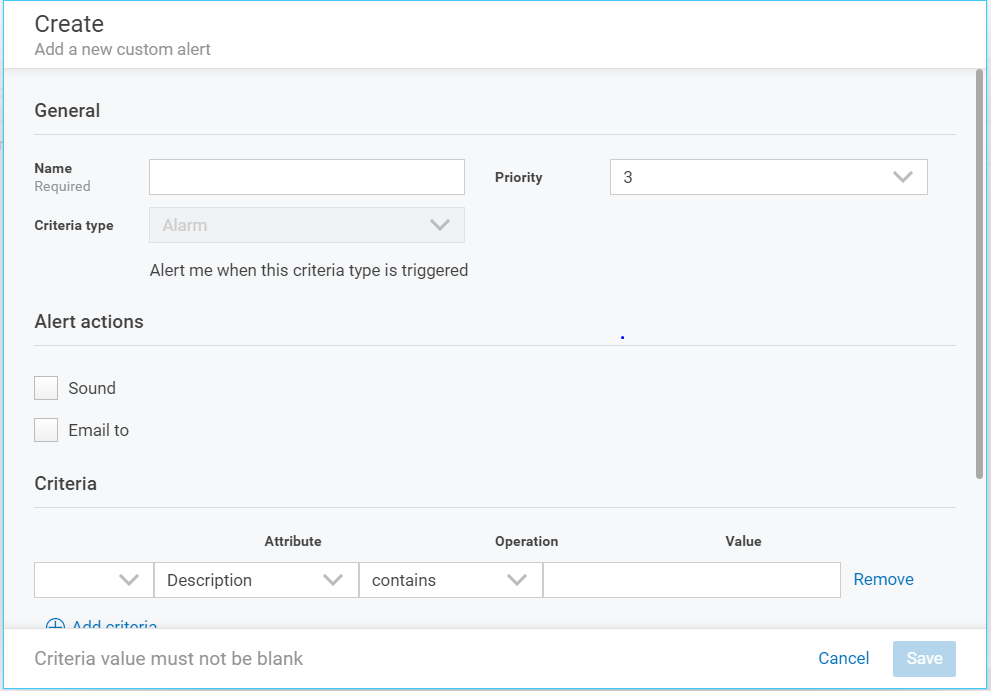 MCP: How to configure custom alerts and use of priority setting under ...