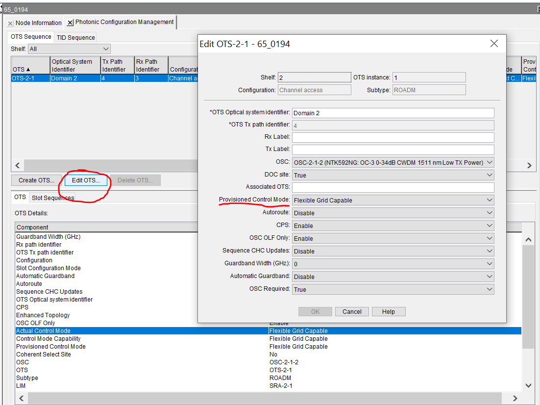 OME6500: How to check WSS NMCC reference BW