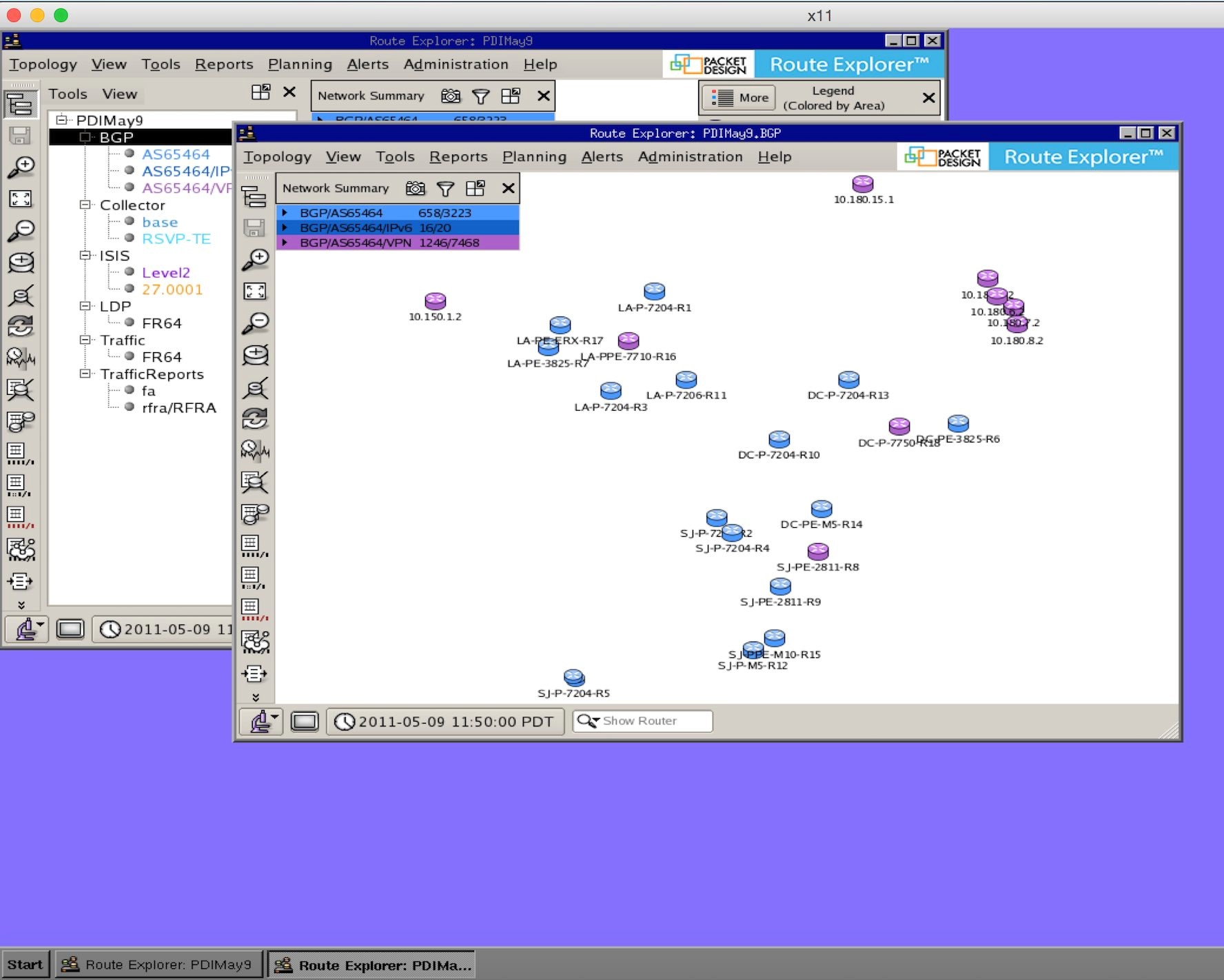 GUI not showing BGP Peerings