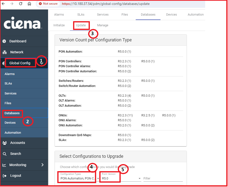 MCMS : MCMS Software upgrade procedure