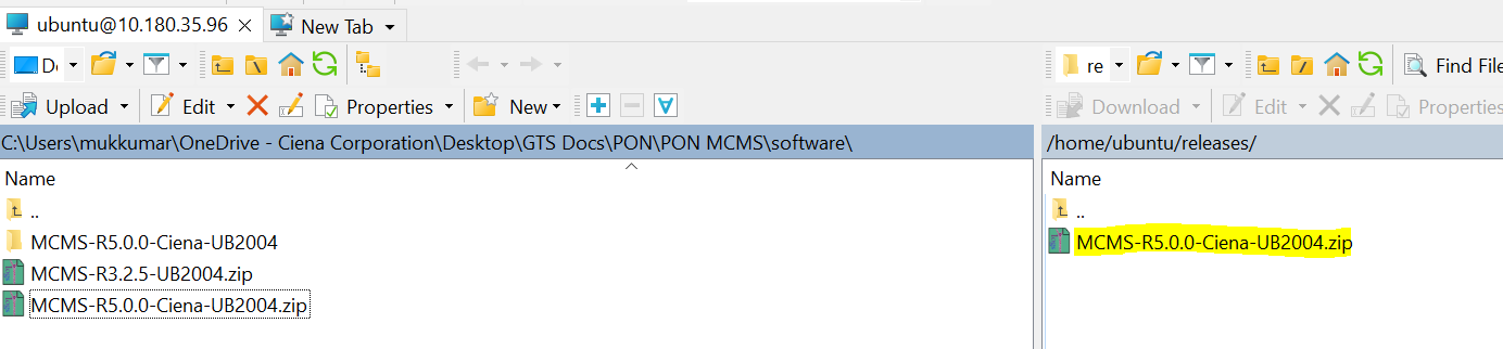 MCMS : MCMS Software upgrade procedure