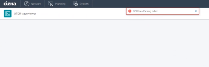 Navigator NCS: Not able to retrieve or open and view sor file for OTDR ...