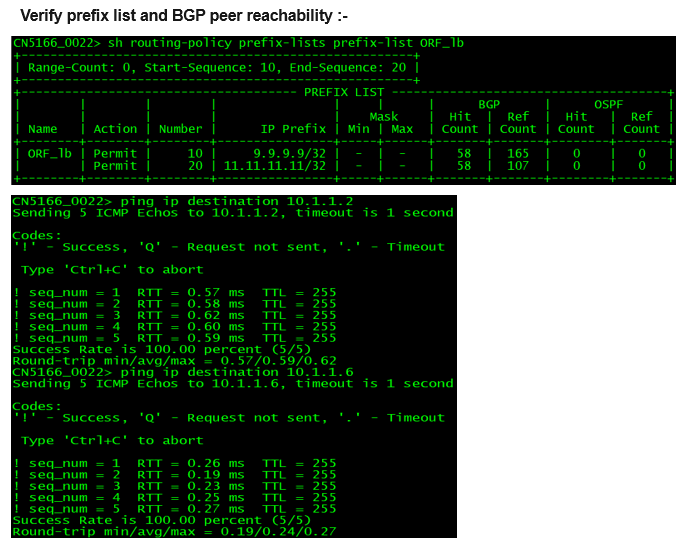 SAOS 10.x : How to configure Outbound route filtering (ORF) in BGP