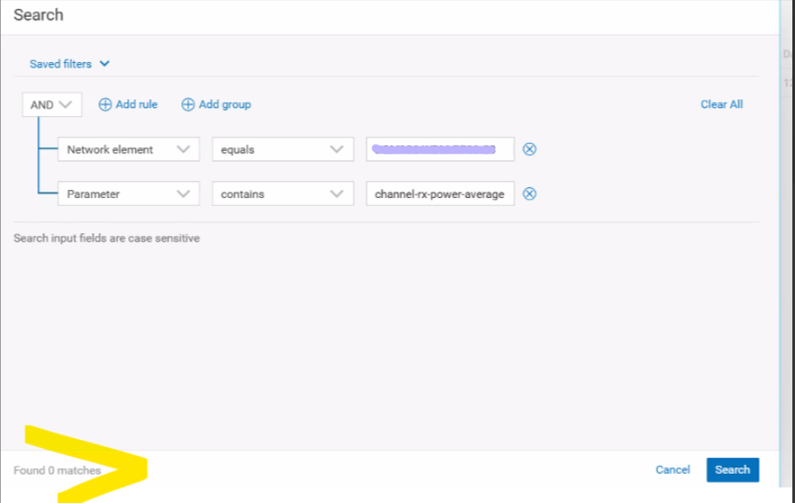 Navigator: The Channel Power data/measurement not available in the ...