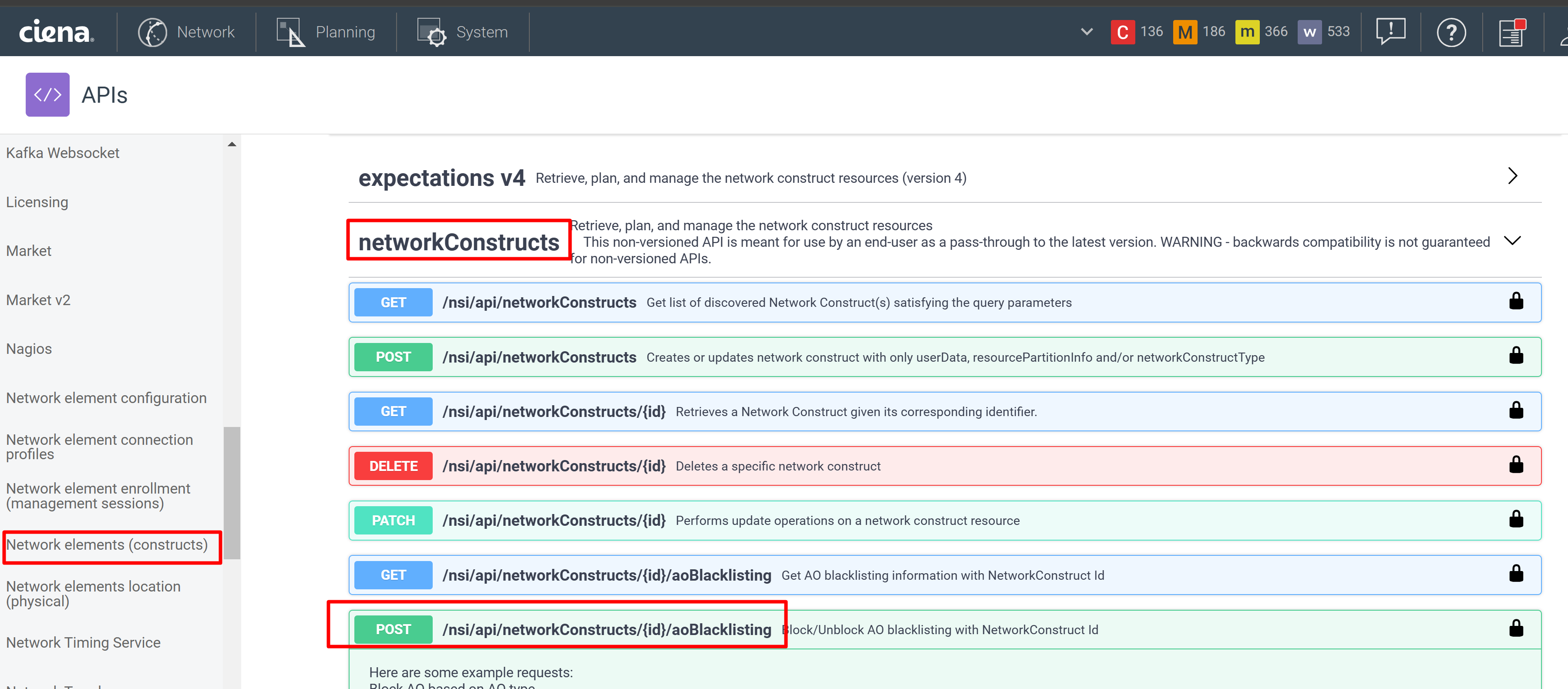 Navigator: Blocking and Unblocking AO Entries using Swagger APIs