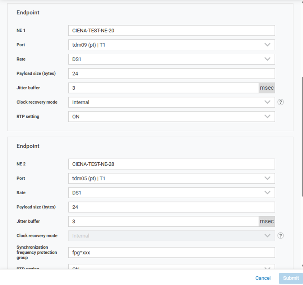 Navigator: Framing and/or line-coding support in DS1 TDM E-Line service ...