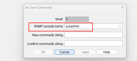 6500: SNMP tabs are grayed out