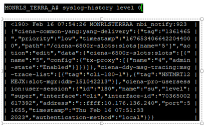 RLS: Syslog Server Provisioning and checking Syslog messaging locally ...